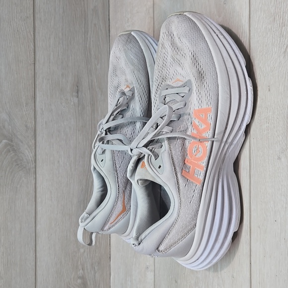 Hoka One One Mens Bondi 8 Athletic Running Shoes Sneakers Sz 9B - Picture 2 of 13